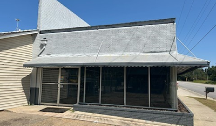 Front office entrance to commercial building