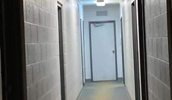 Hallway in office building