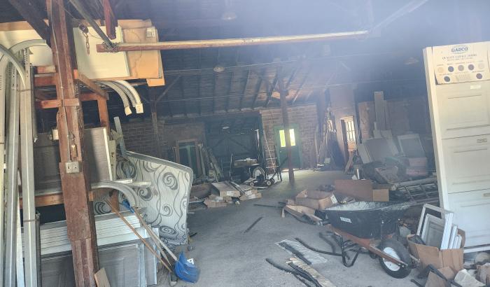 View inside window from door