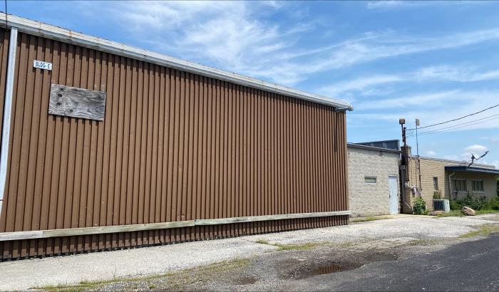 Side view of brown building