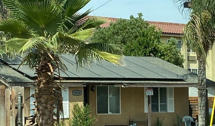 front/side view house