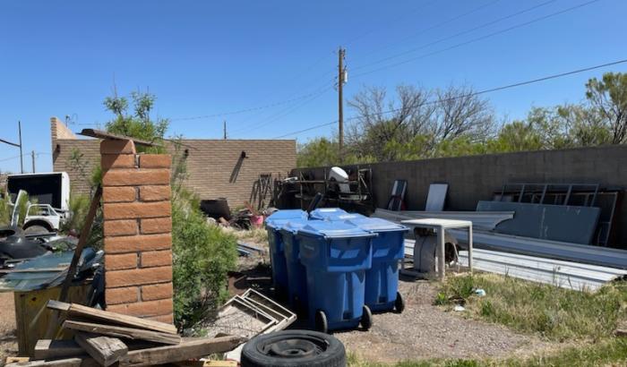 Back lot by office building