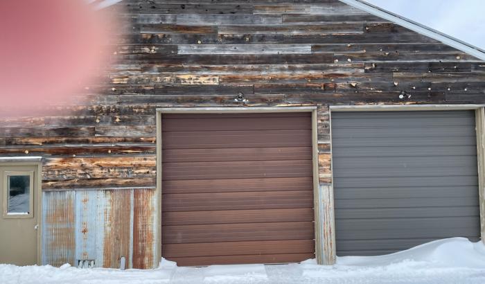 Close up of building on property