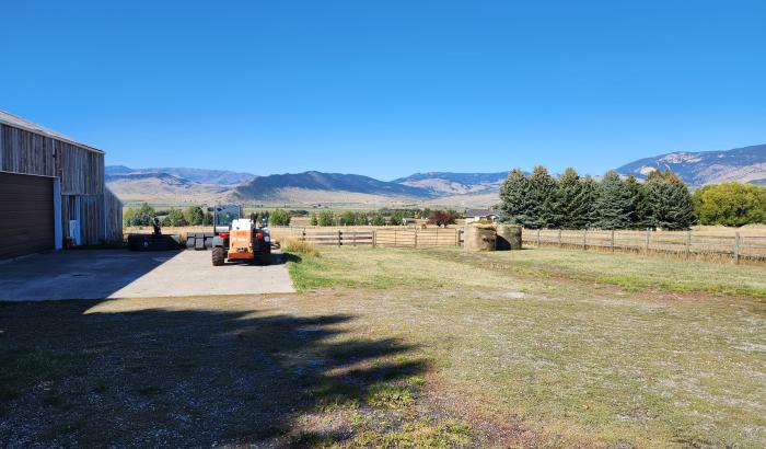 Front view from garage