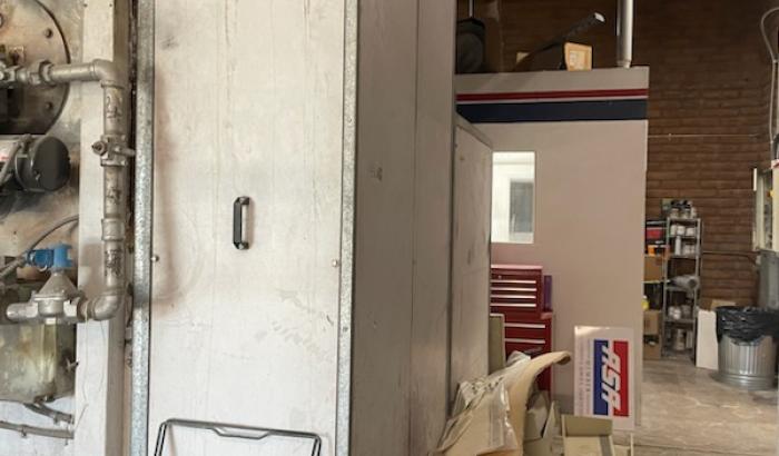 Inside garage