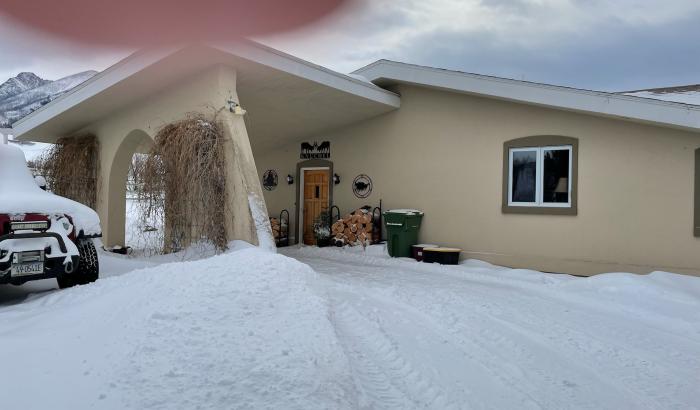 Left side view of home