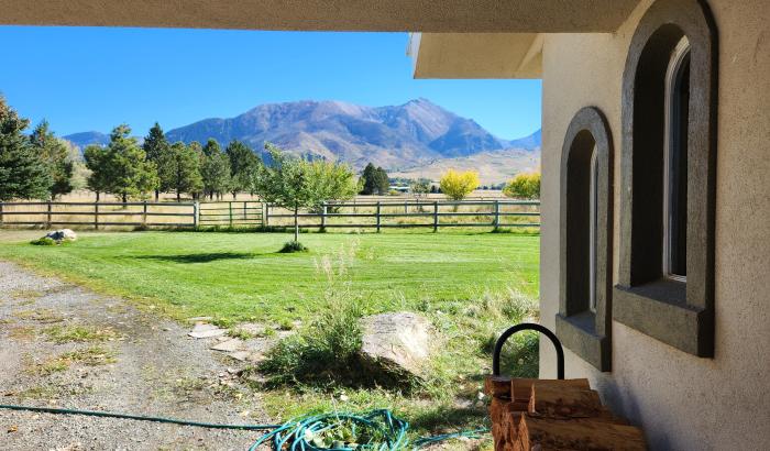 Looking to right side of house under carport