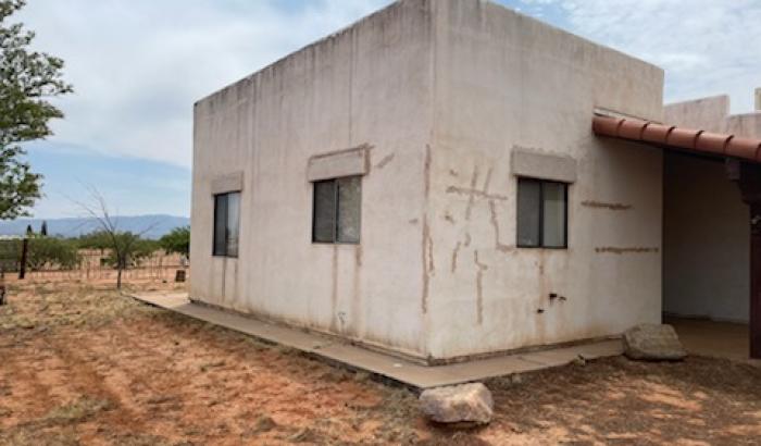 Right side of building