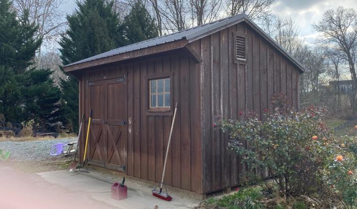 Shed located on property
