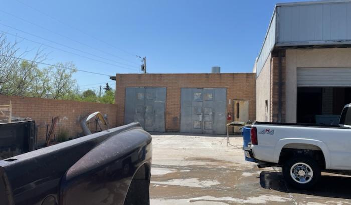 Space next to auto body shop