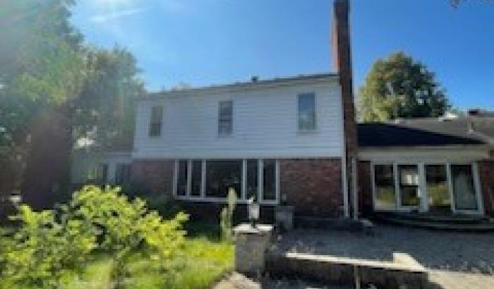 Back view of home