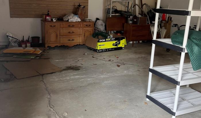 inside of garage