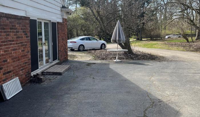 west side view of home