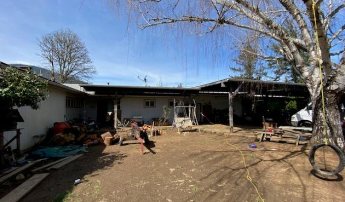 Backyard of the property