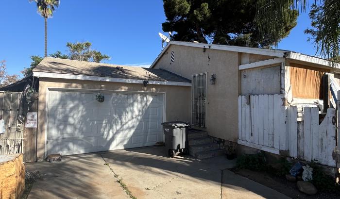 View of garage from driveway