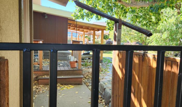 Part of the backyard