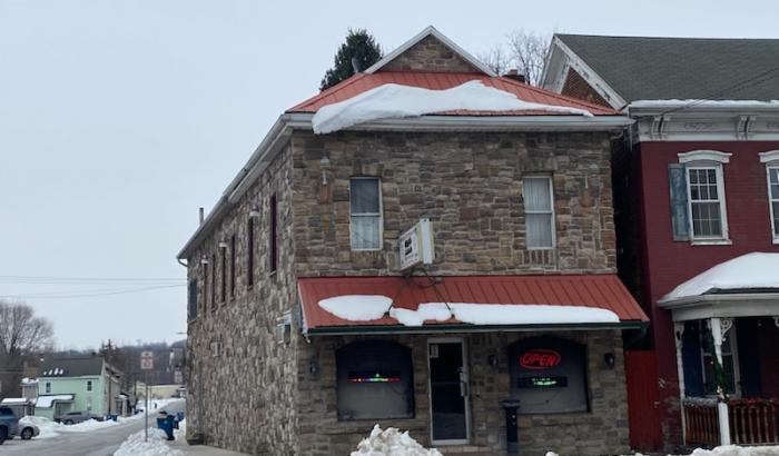 Front of the building