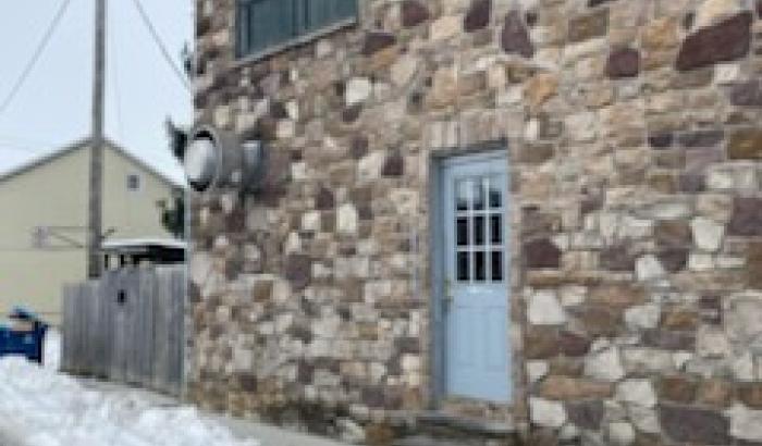 Side door to the building