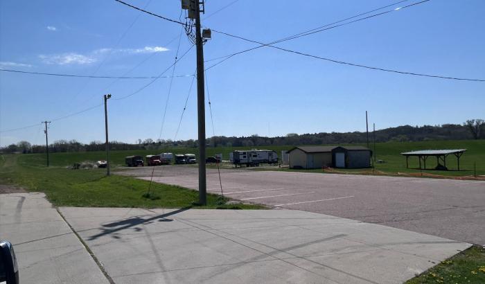 Back parking lot
