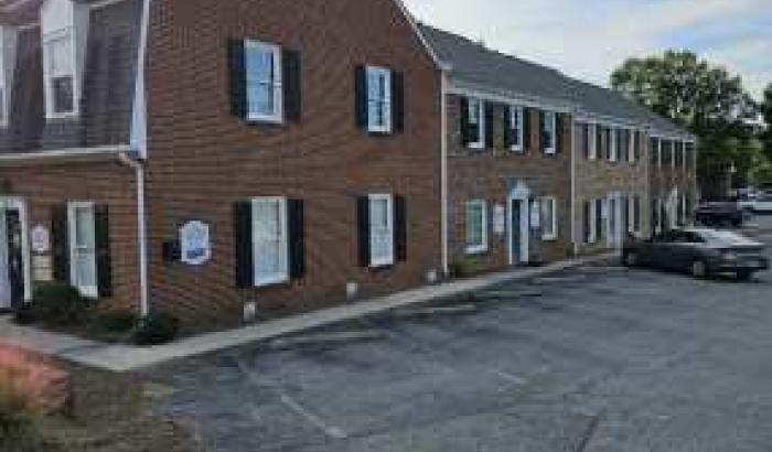 parking lot and building view