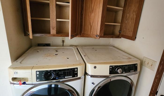 laundry room and cabinets