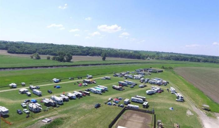 Overlooking back of property