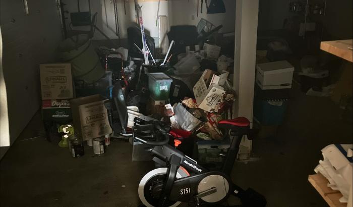 Inside of garage