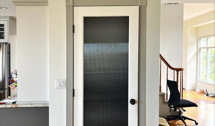 Door to Theater Room from kitchen