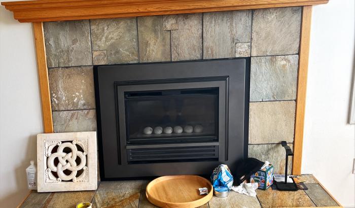 Fireplace in living room 2