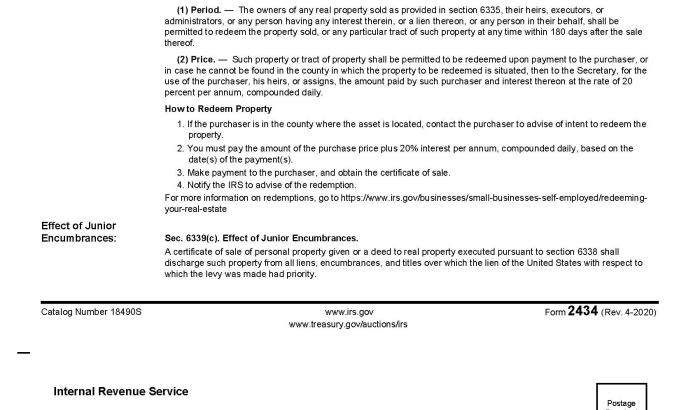 Back of Form 2434