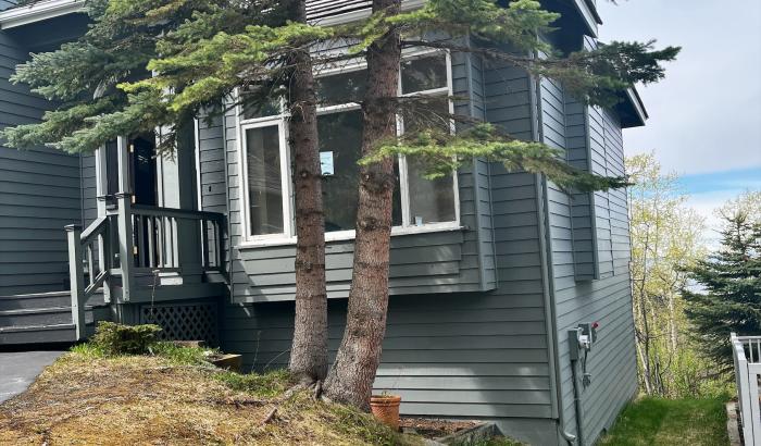 Front right side of house