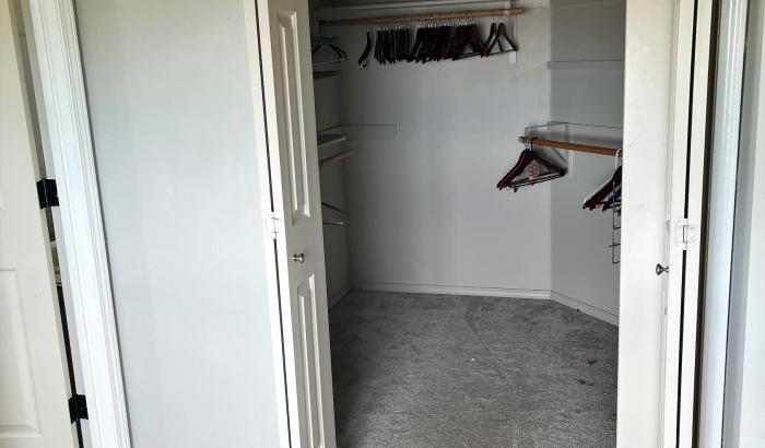 Master bedroom closet