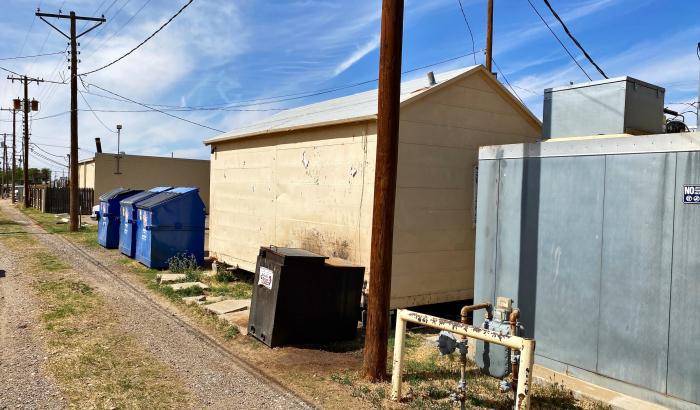 storage shed rear view