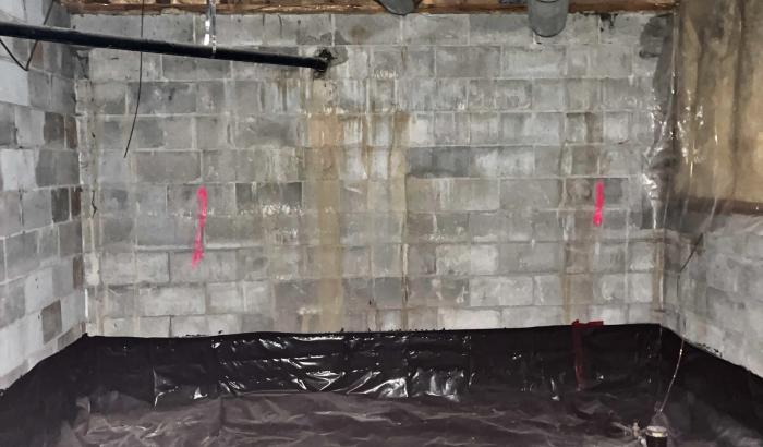 Unfinished portion of basement