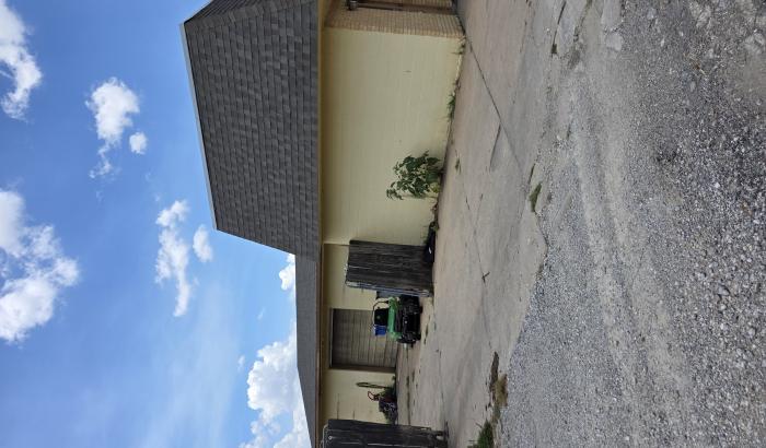 Right side of building