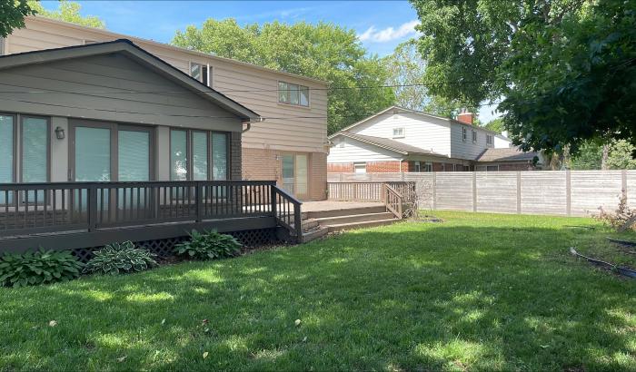 View of back of home