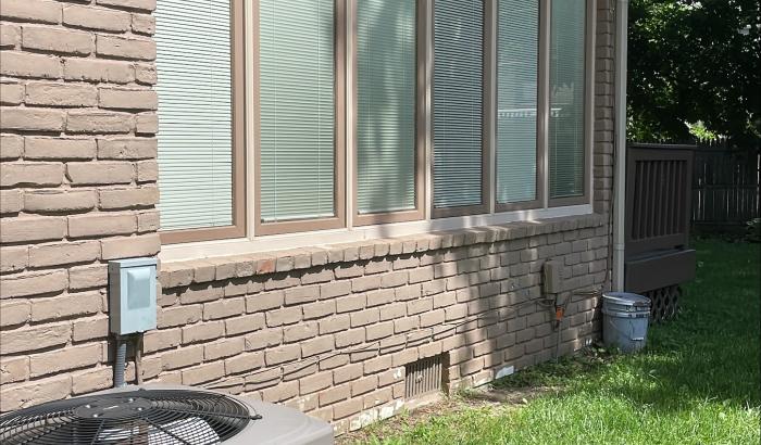 View of side and AC unit