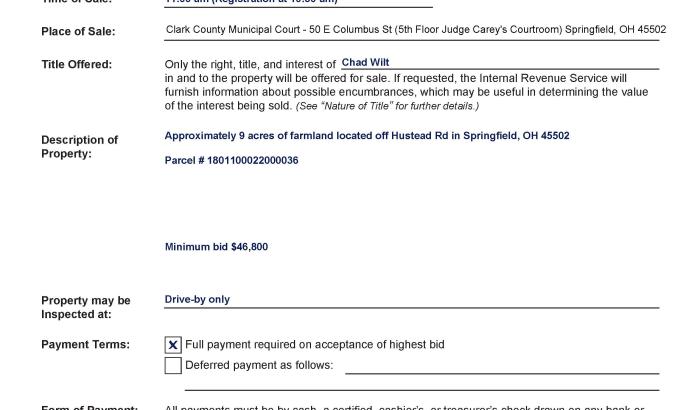 Form 2434 of 9 acres