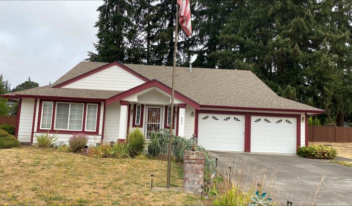 front of the house